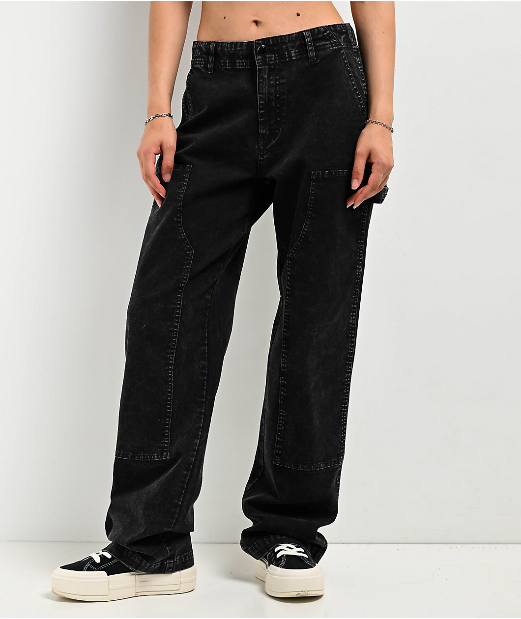 Empyre Brooke Mineral Wash Black Carpenter Jeans