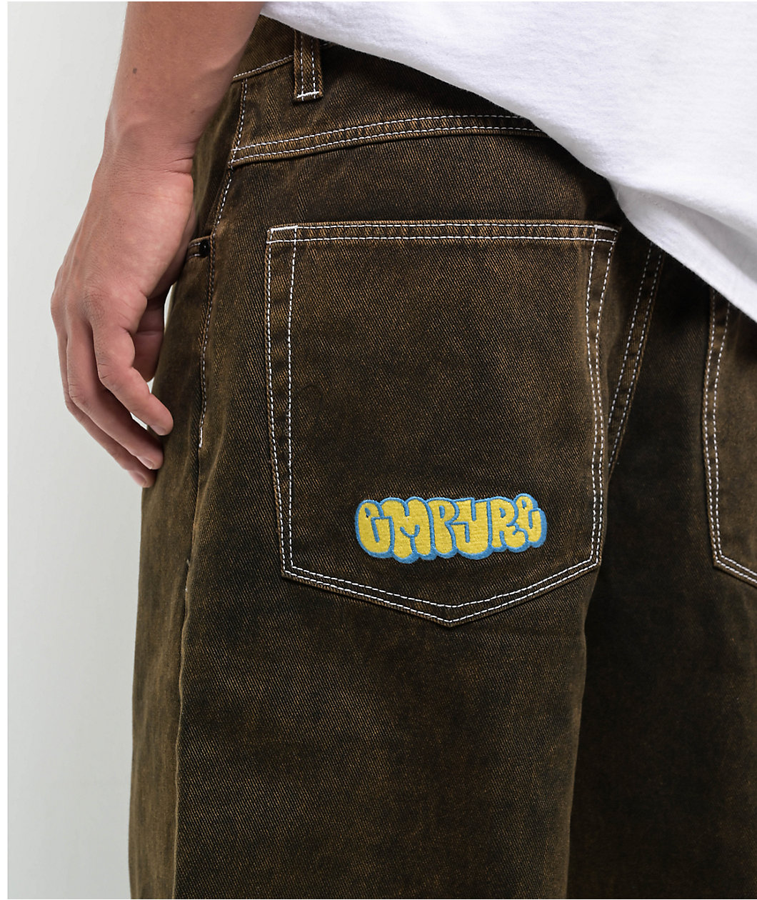 Empyre Brown Wash Ultra Loose Skate Jeans