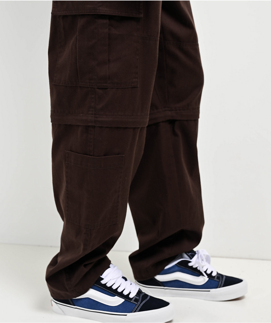 Empyre Brown Zip Off Cargo Skate Pants