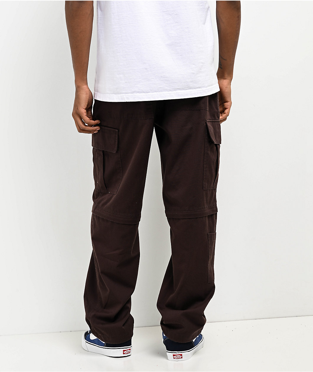 Empyre Brown Zip Off Cargo Skate Pants