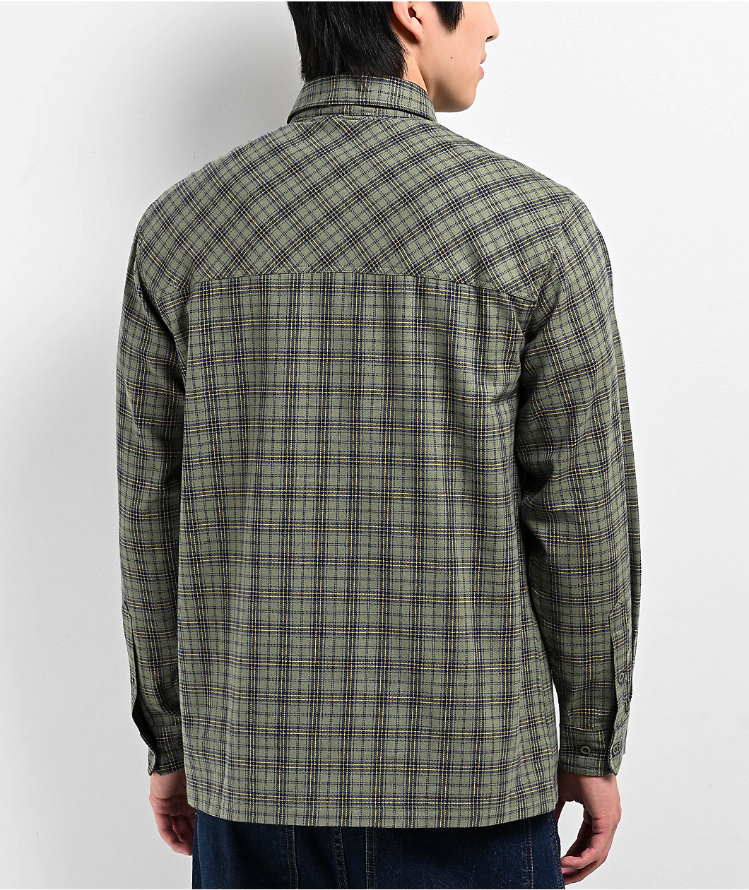 Empyre Browser Green Flannel Shirt