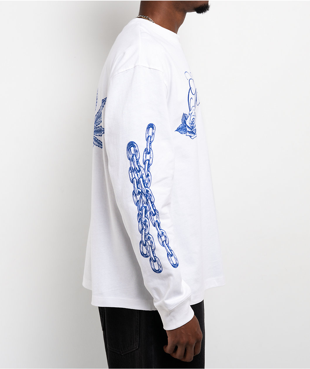 Empyre Buds And Roses White Long Sleeve T-Shirt