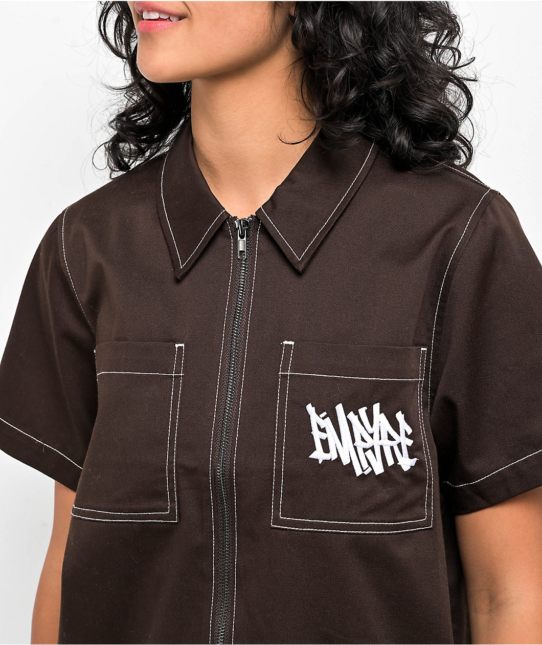 Empyre Buffy Java Crop Work Shirt