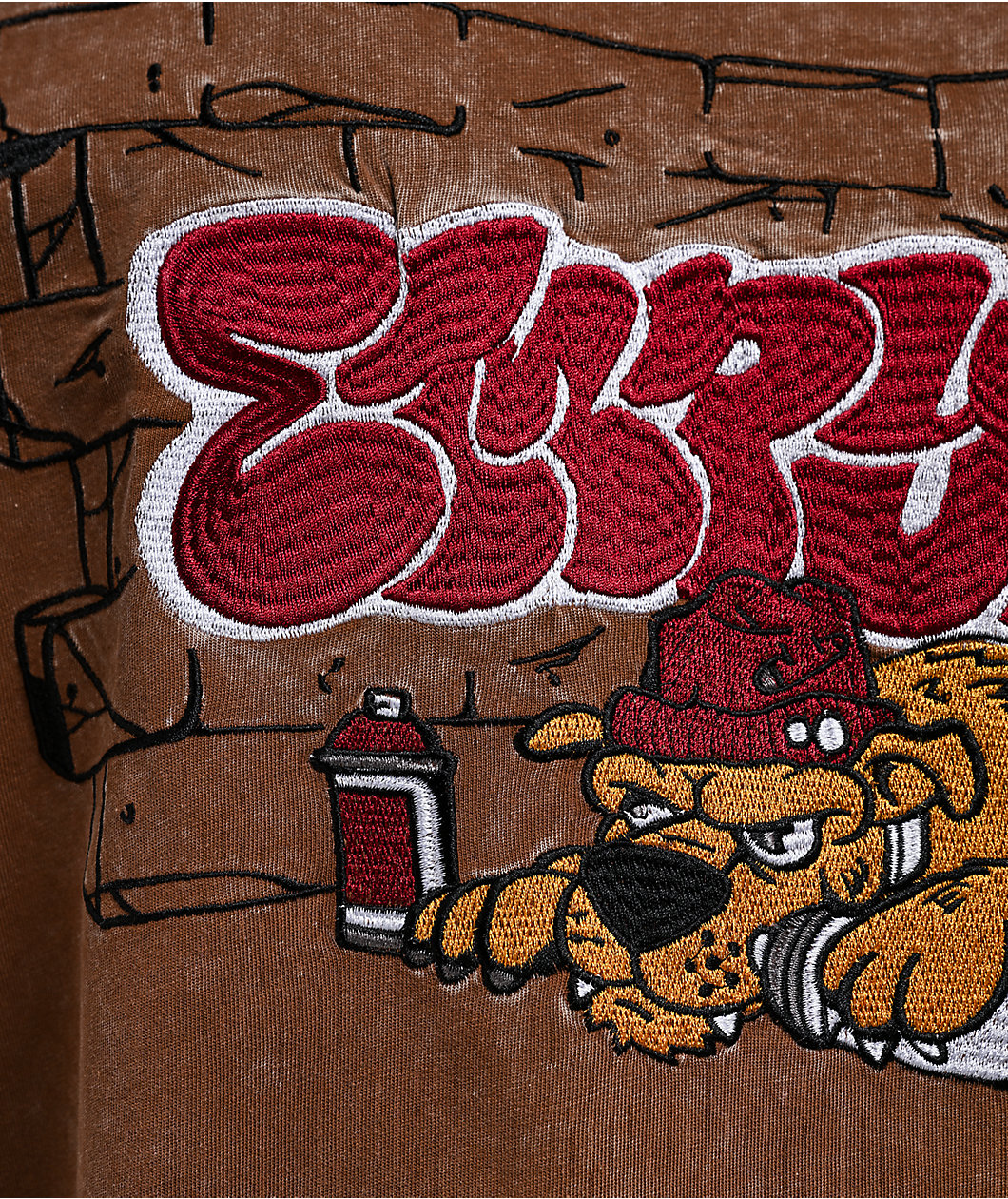 Empyre Bulldog Quarterback Brown Boxy T-Shirt