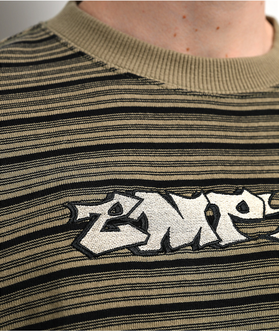 Empyre Bulletproof Green Stripe Knit T-Shirt