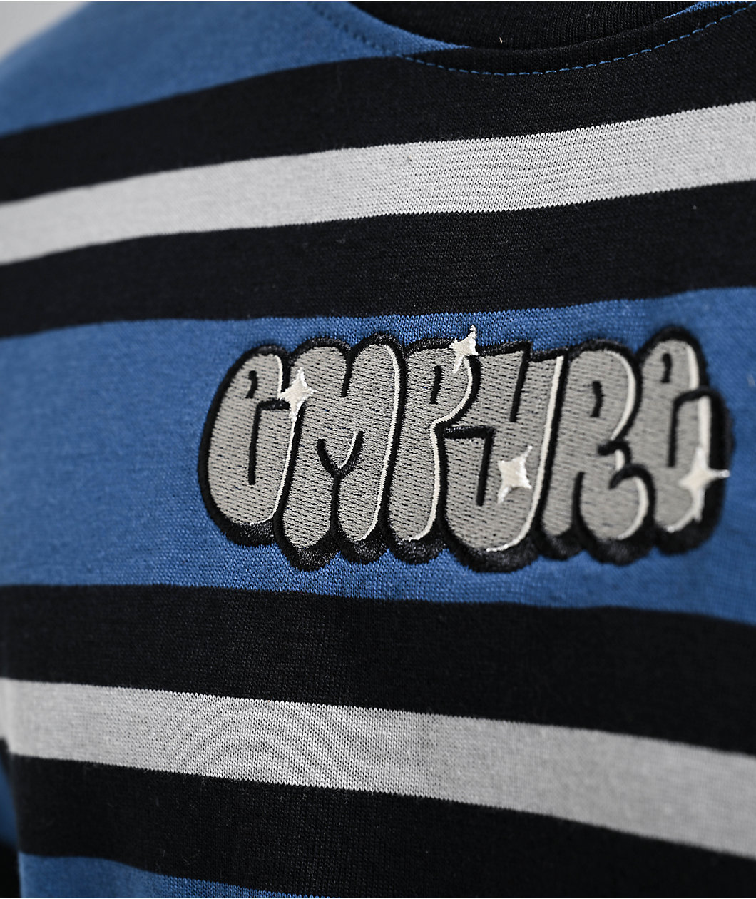 Empyre Burner Knit Blue Stripe T-Shirt