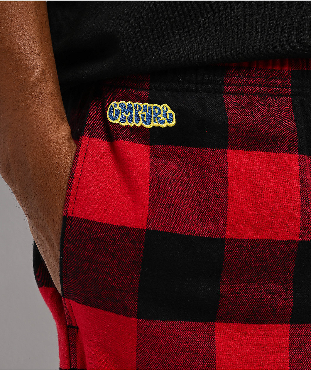 Empyre Cats Red Plaid Lounge Pants
