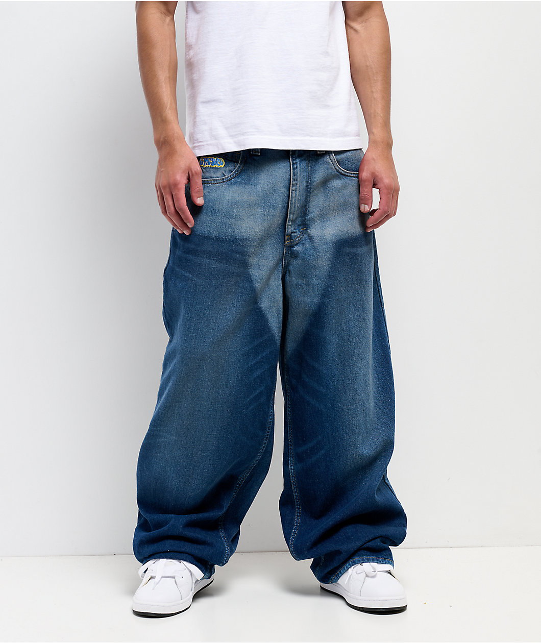 Empyre Chapped Blue Ultra Wide Skate Jeans