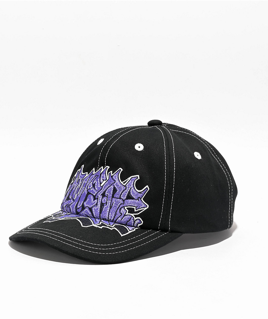 Champion classic twill black strapback hat on sale