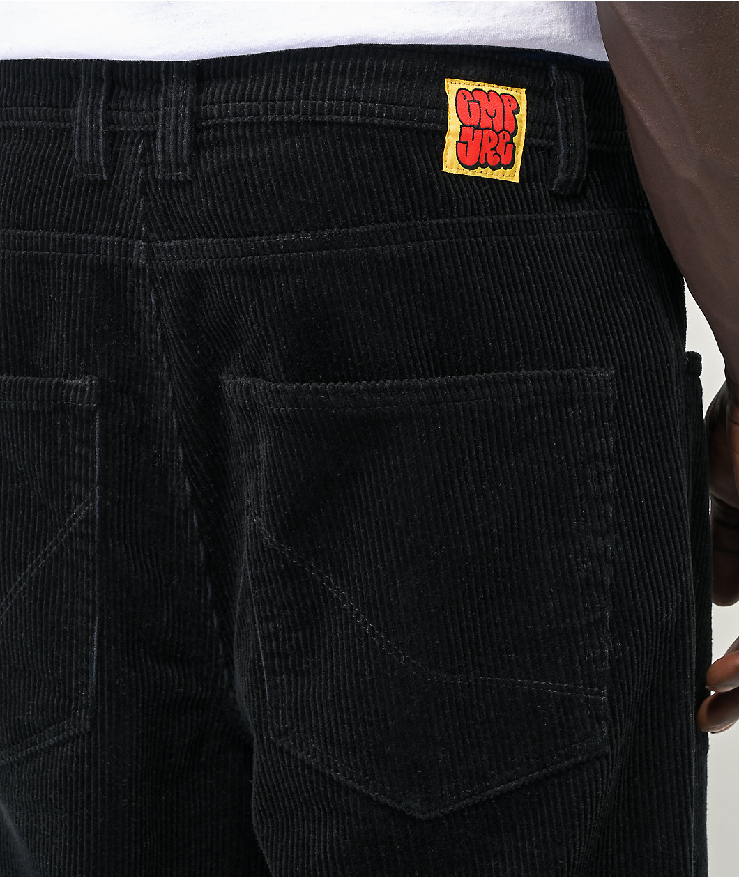 Empyre Corduroy Black Loose Fit Skate Pants
