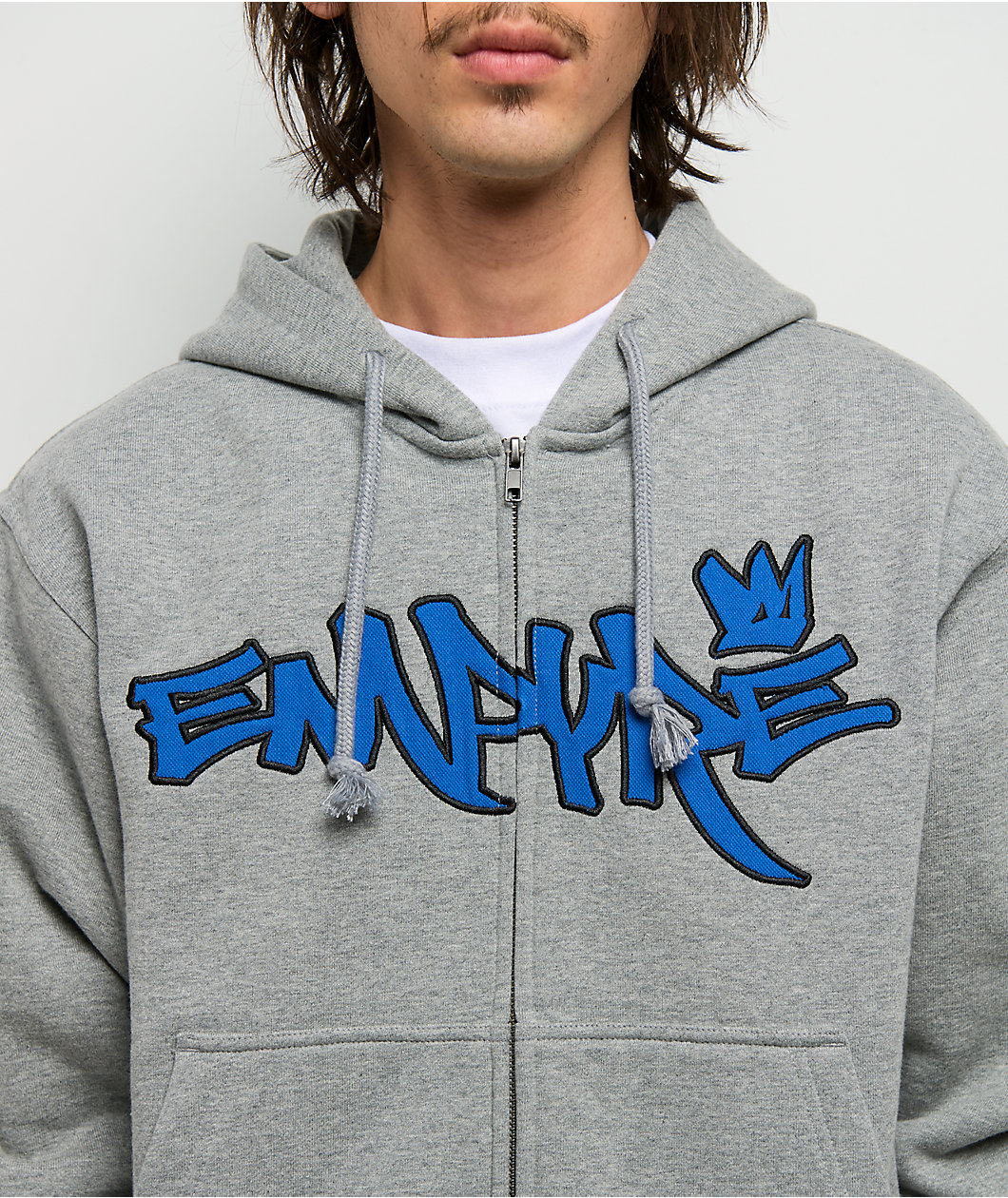 Empyre Crown Grey Zip Hoodie