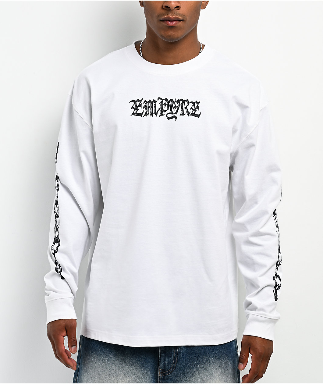 Empyre Dads Angst White Long Sleeve T-Shirt