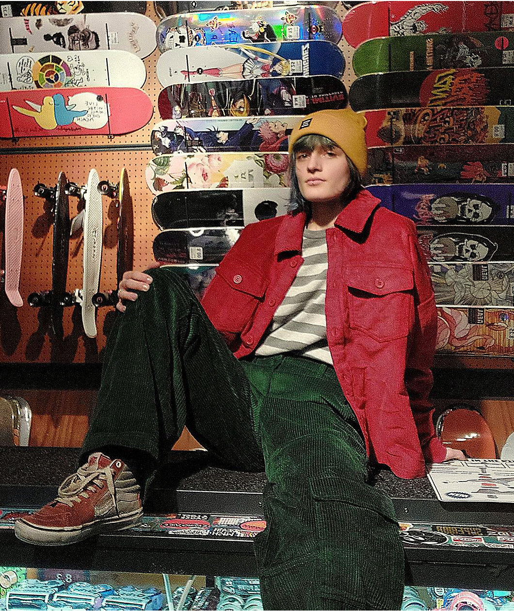 Empyre Darian Hunter Green Cargo Corduroy Skate Pants