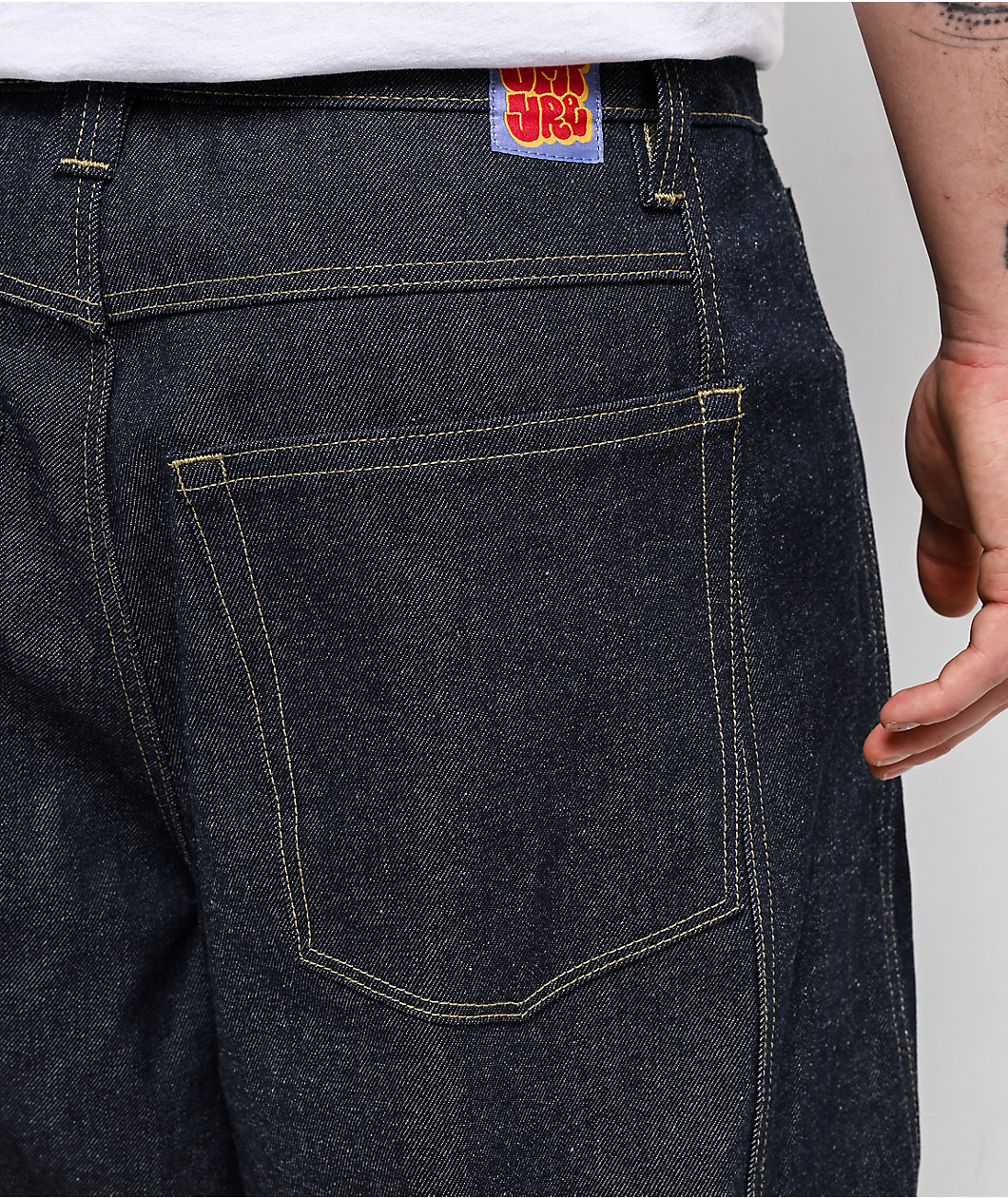 Empyre Dark Blue Baggy Barrel Jeans
