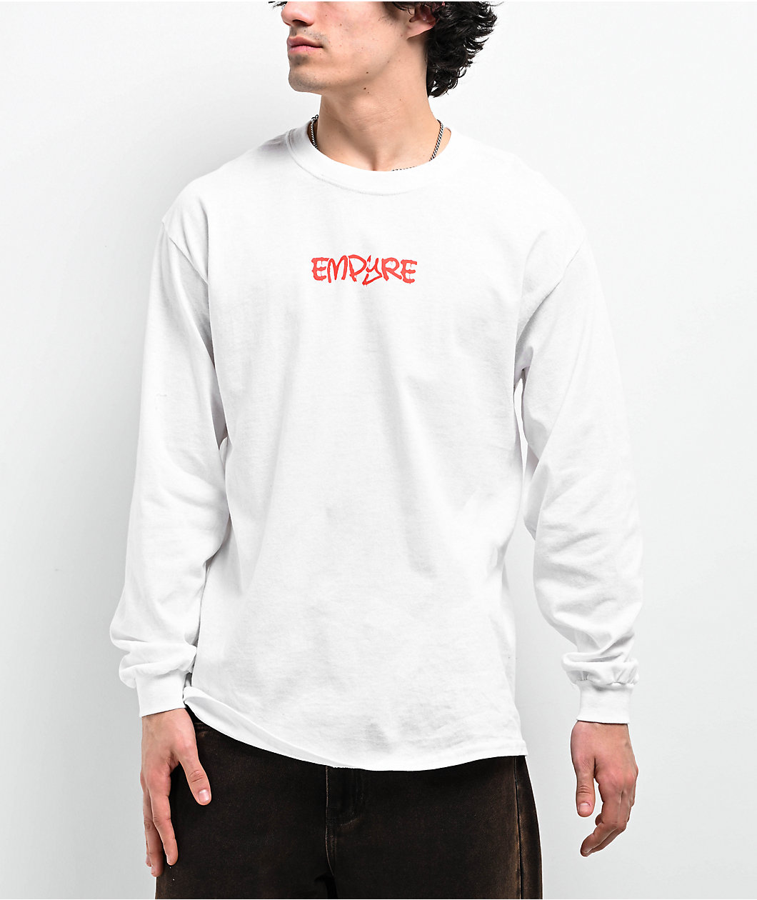 Empyre Dark Eyes White Long Sleeve T-Shirt