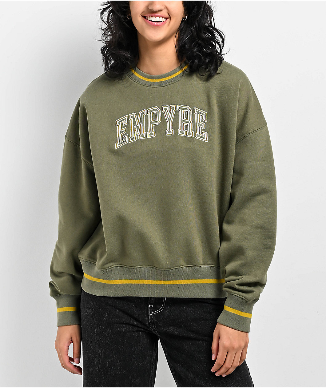 Empyre Dawsen Green Crewneck Sweatshirt