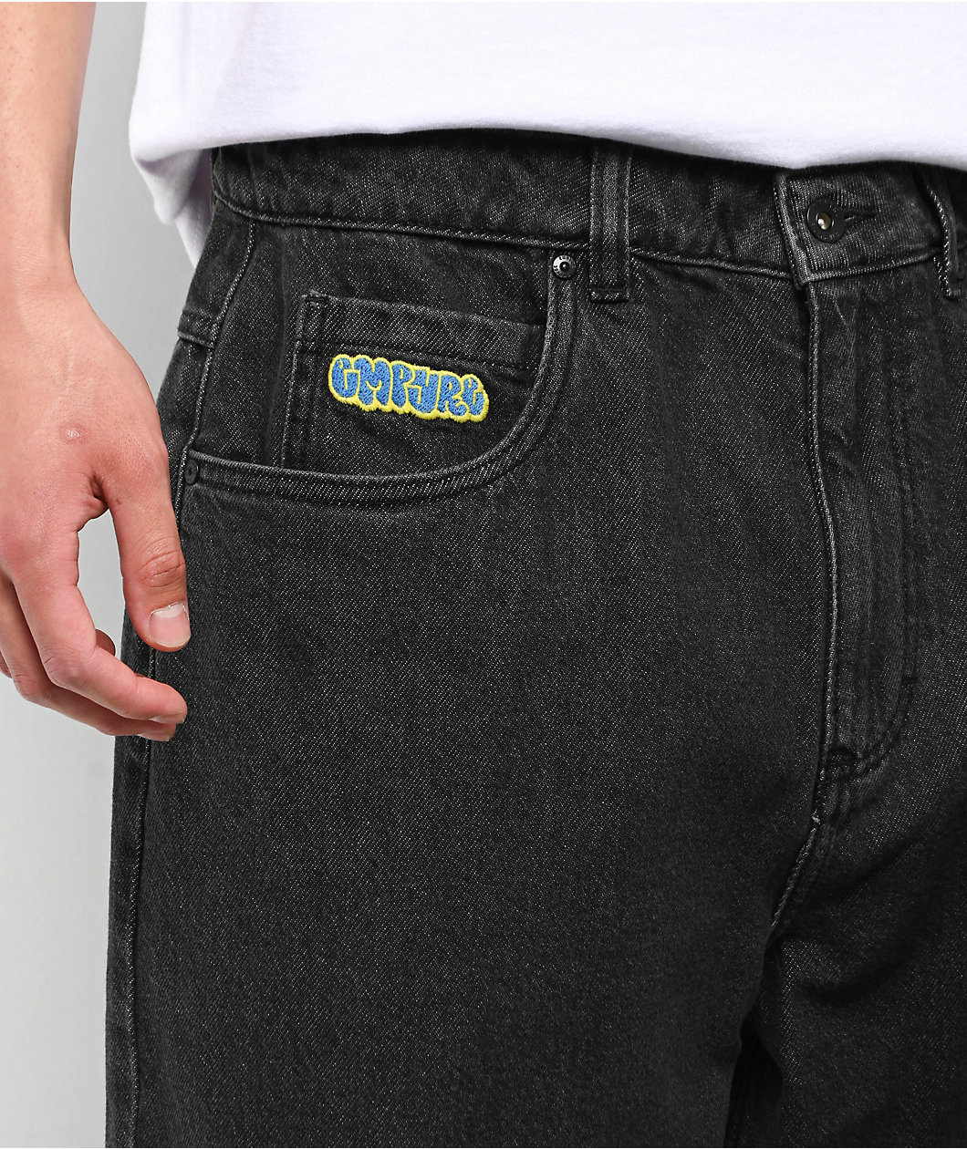 Empyre Deck Ultra Wide Charcoal Skate Jeans