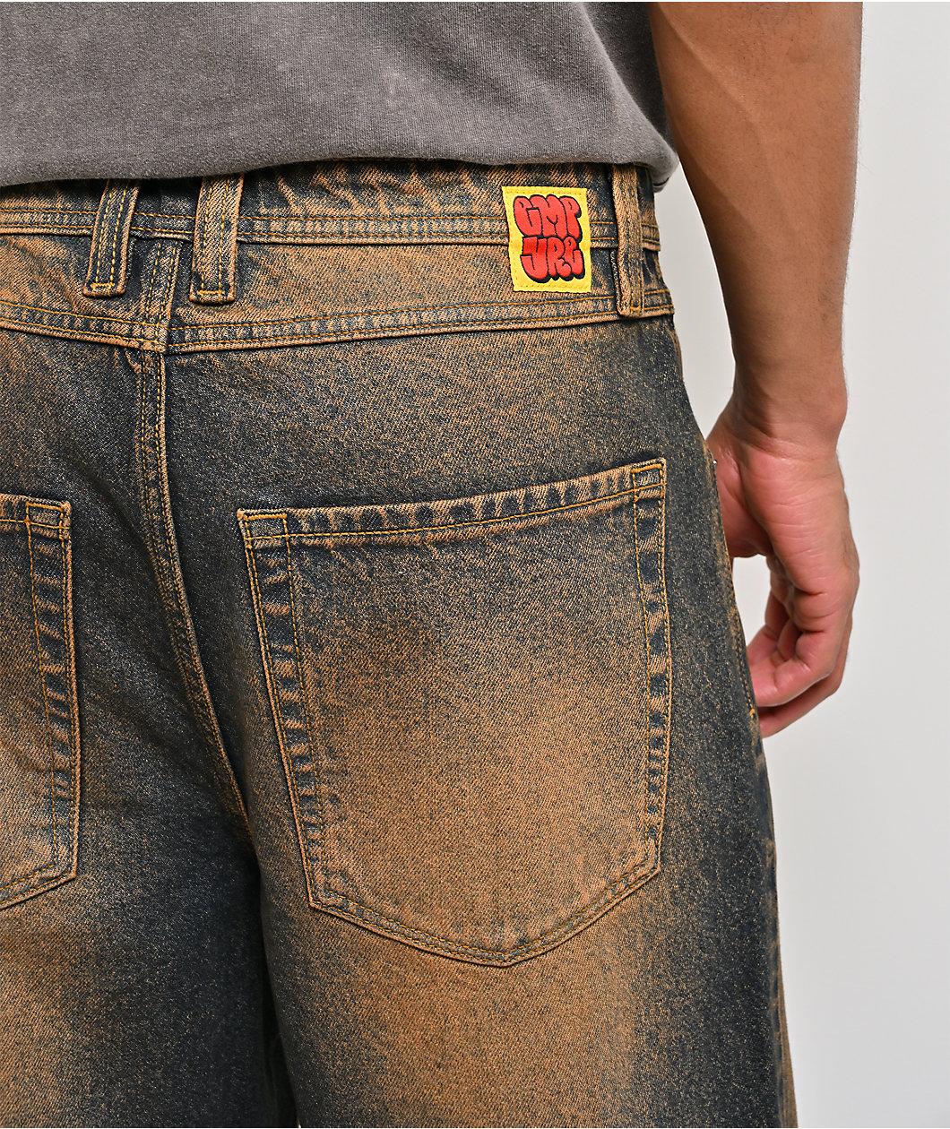Empyre Dirt Dark Blue Wash Loose Fit Skate Jeans