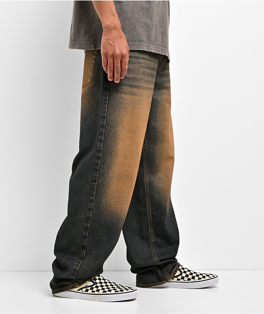 Empyre Dirt Dark Blue Wash Loose Fit Skate Jeans