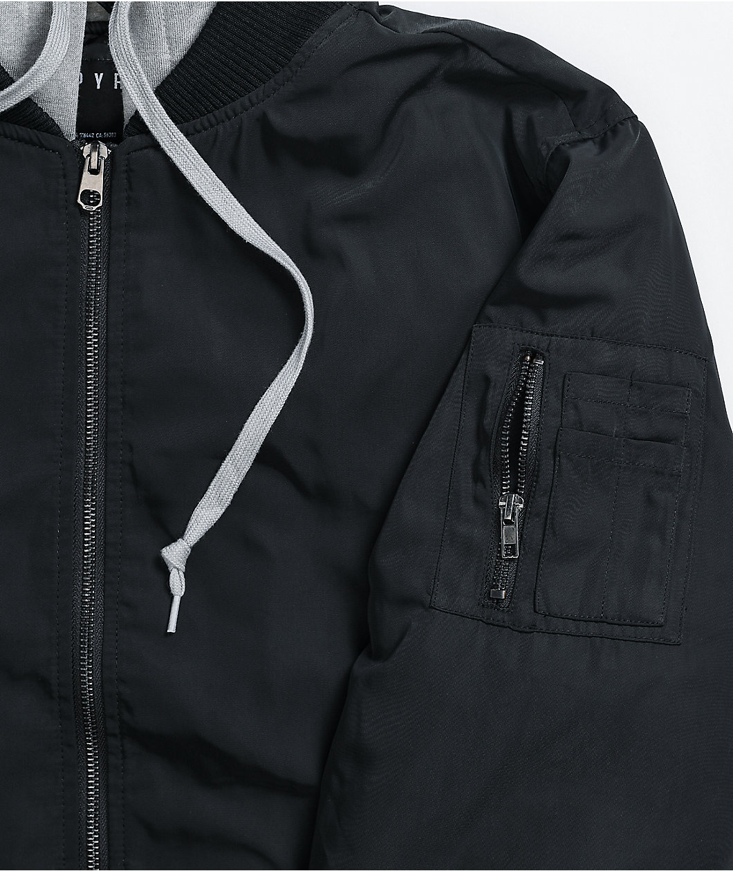 Empyre Distortion Black Bomber Jacket