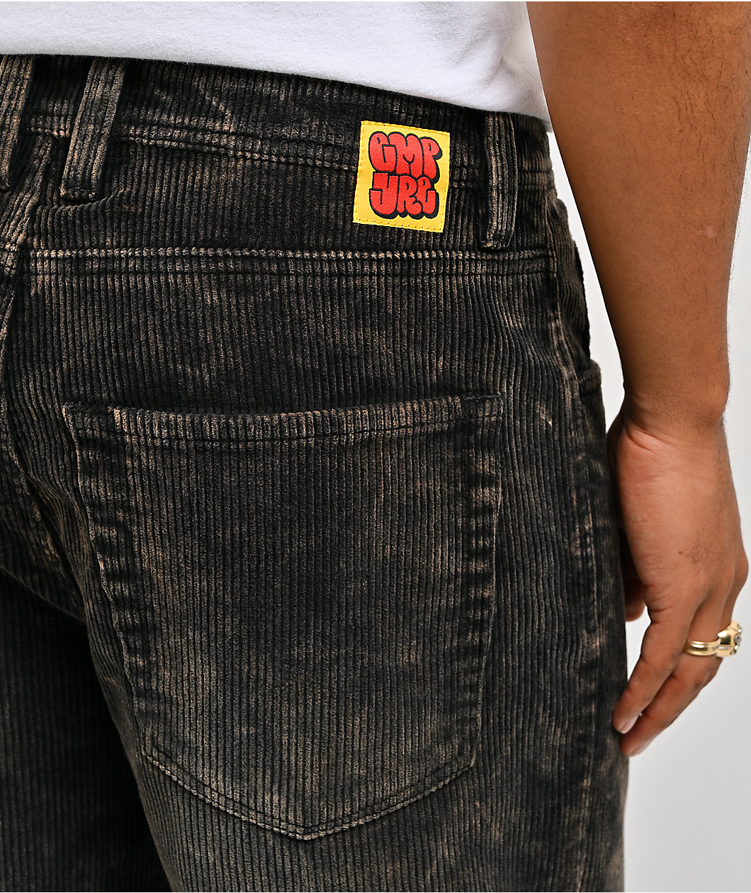 Empyre Distress Cord Brown Wash Loose Skate Pants