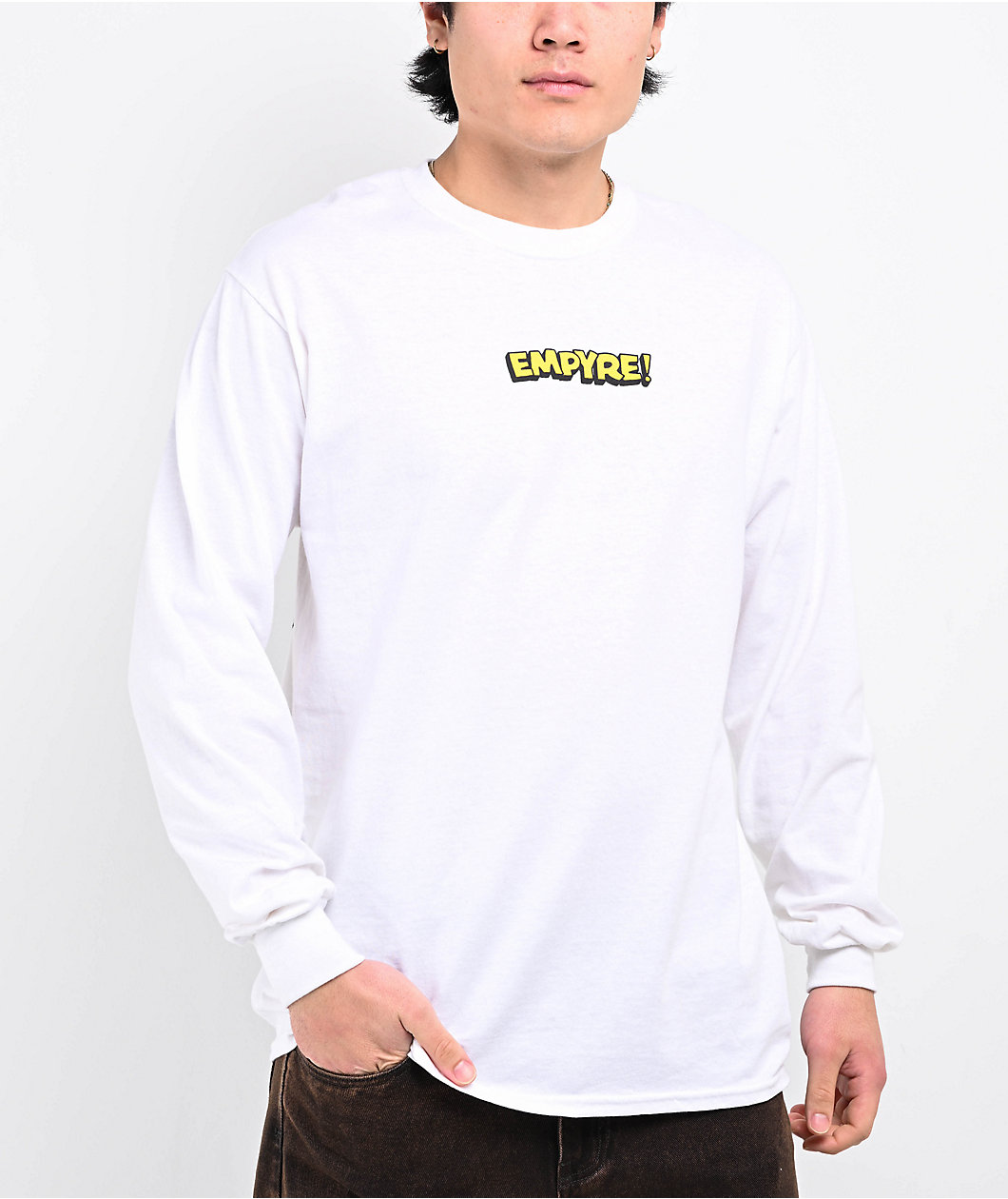 Empyre Don't Look Back White Long Sleeve T-Shirt