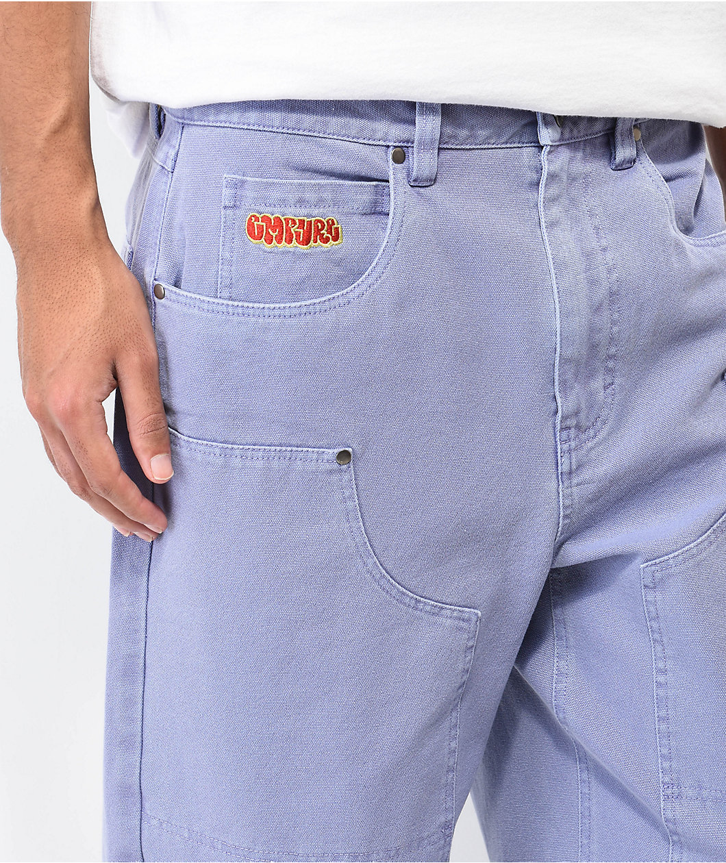 Empyre Double Knee Lavender Wash Canvas Skate Pants