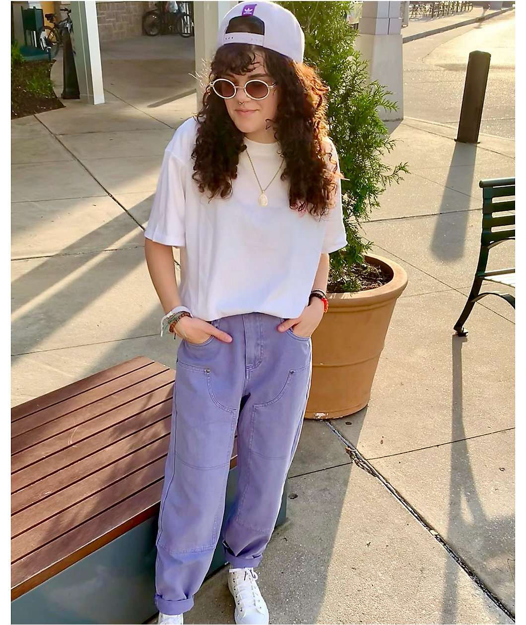 Empyre Double Knee Lavender Wash Canvas Skate Pants