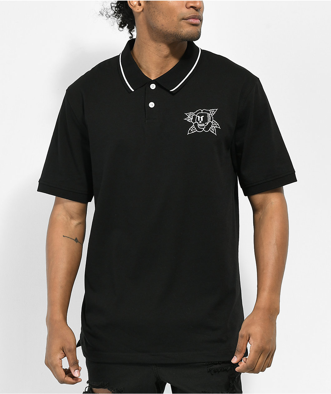 Empyre Down And Out Black Polo Shirt