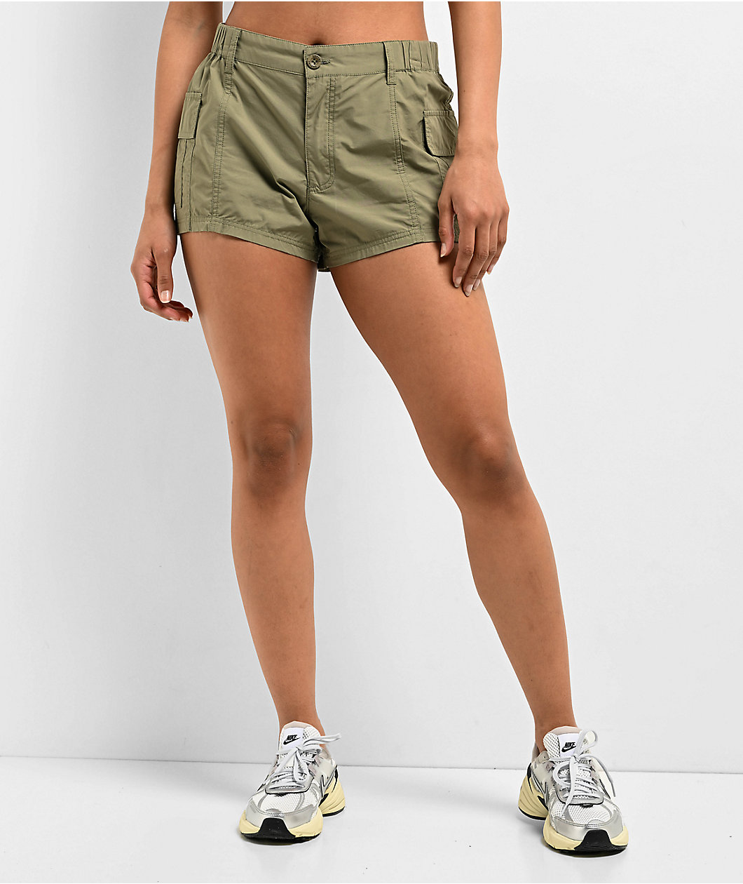 Empyre Evie Olive Green Cargo Shorts