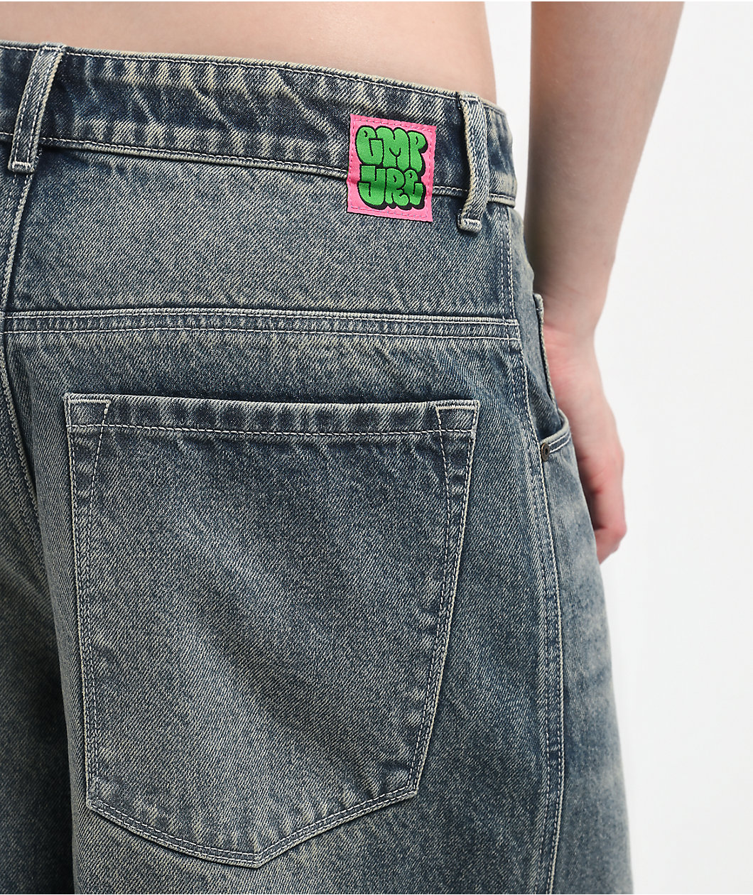 Empyre Extent Engine Wash Denim Shorts