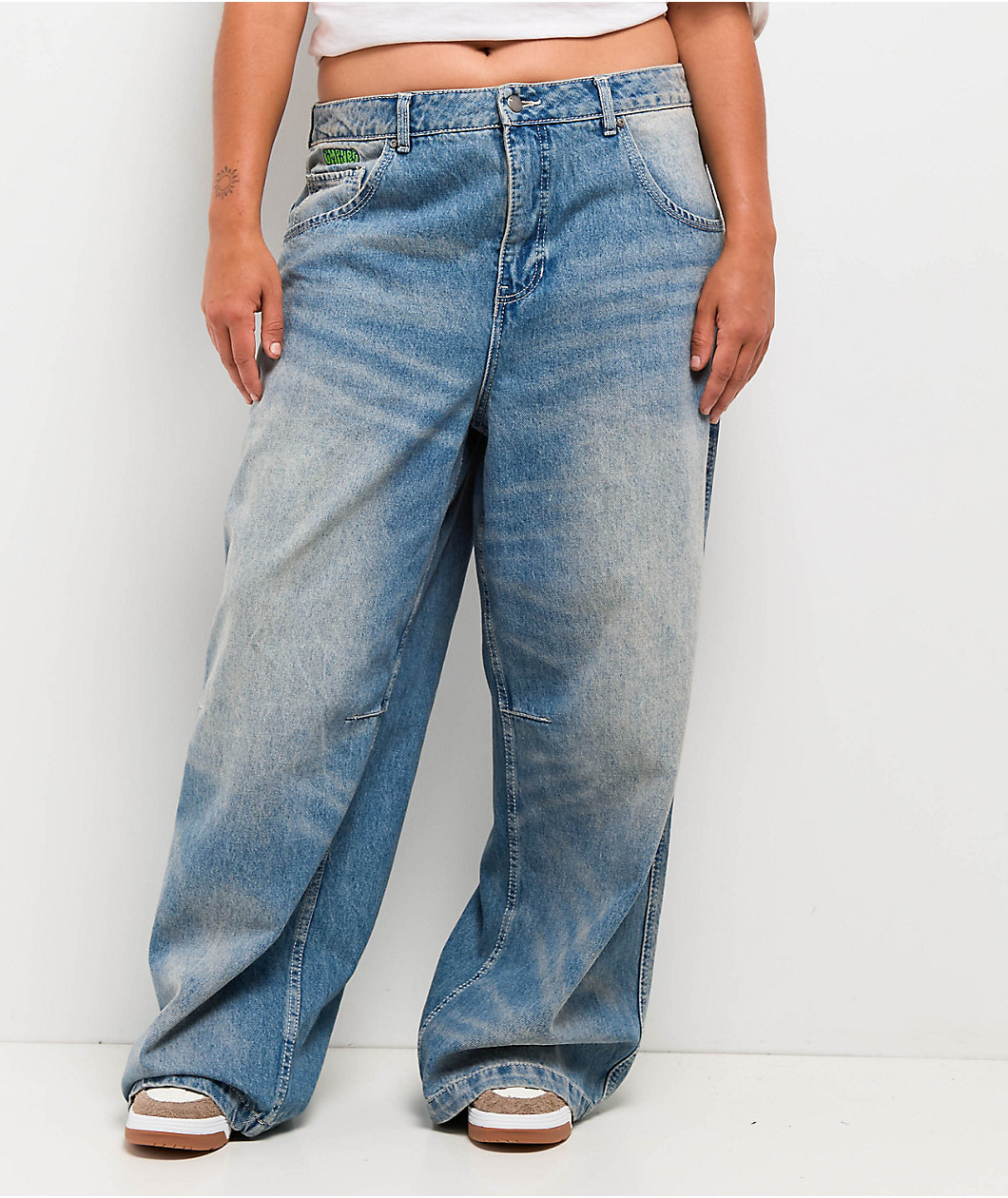 Empyre Extent Winne Light Wash Wide Leg Jeans