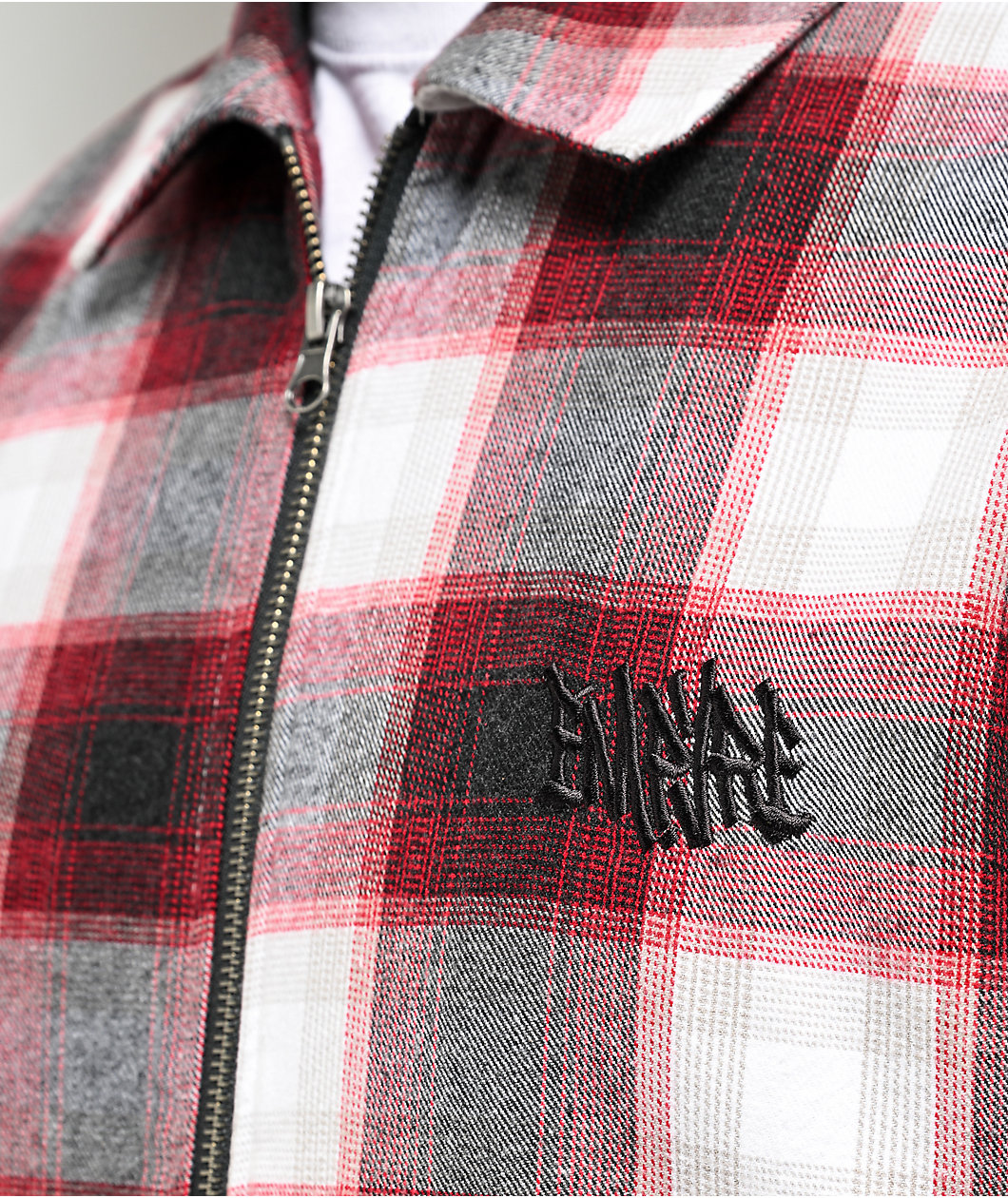 Empyre Fader Red & White Flannel Jacket