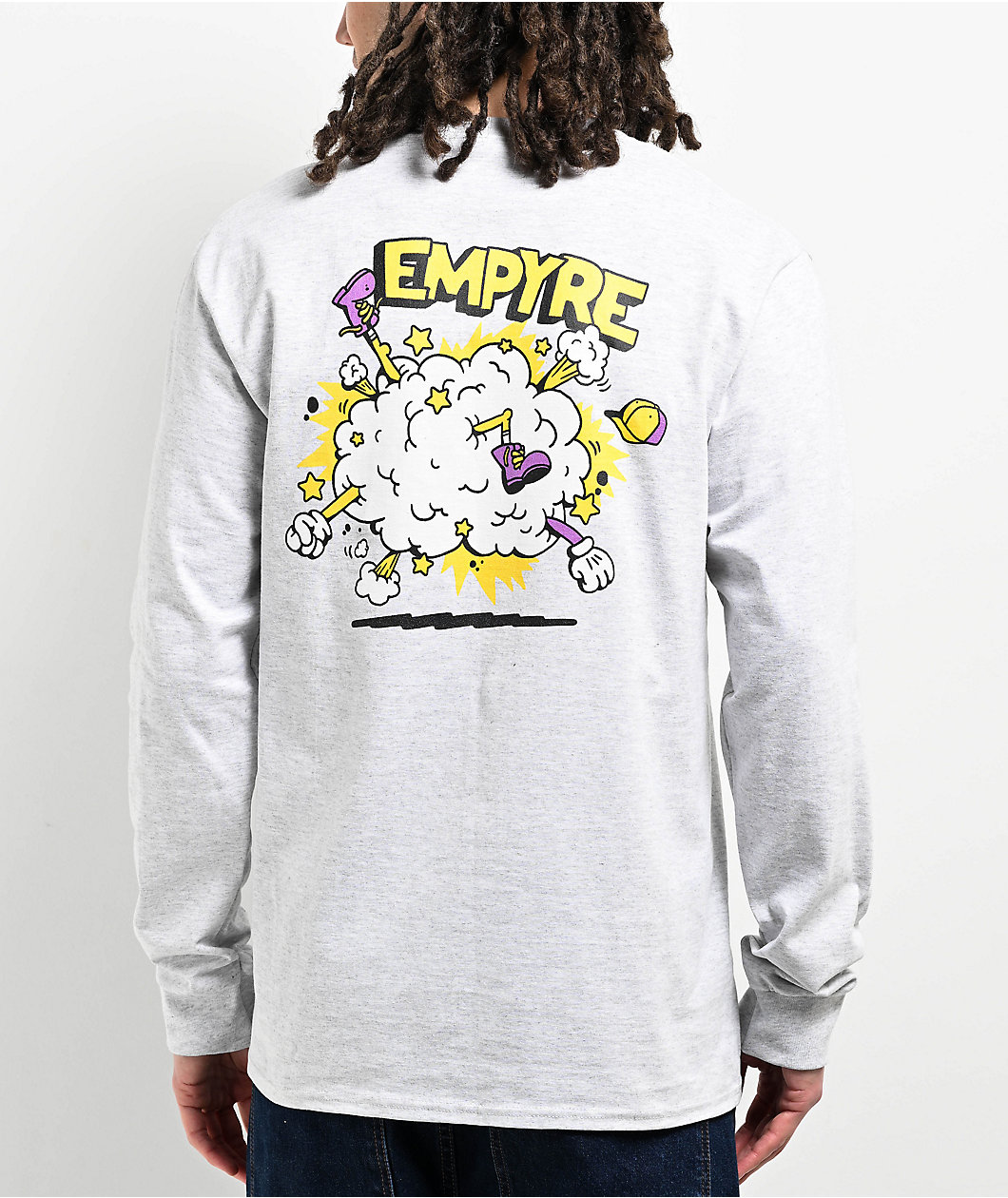 Empyre Fight Cloud Long Sleeve Grey T-Shirt