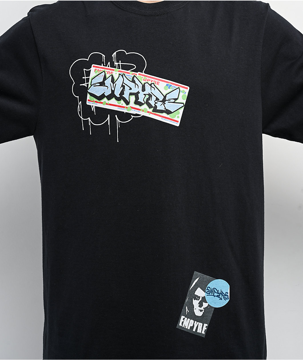 Empyre Graffiti Sign Black Long Sleeve T-Shirt