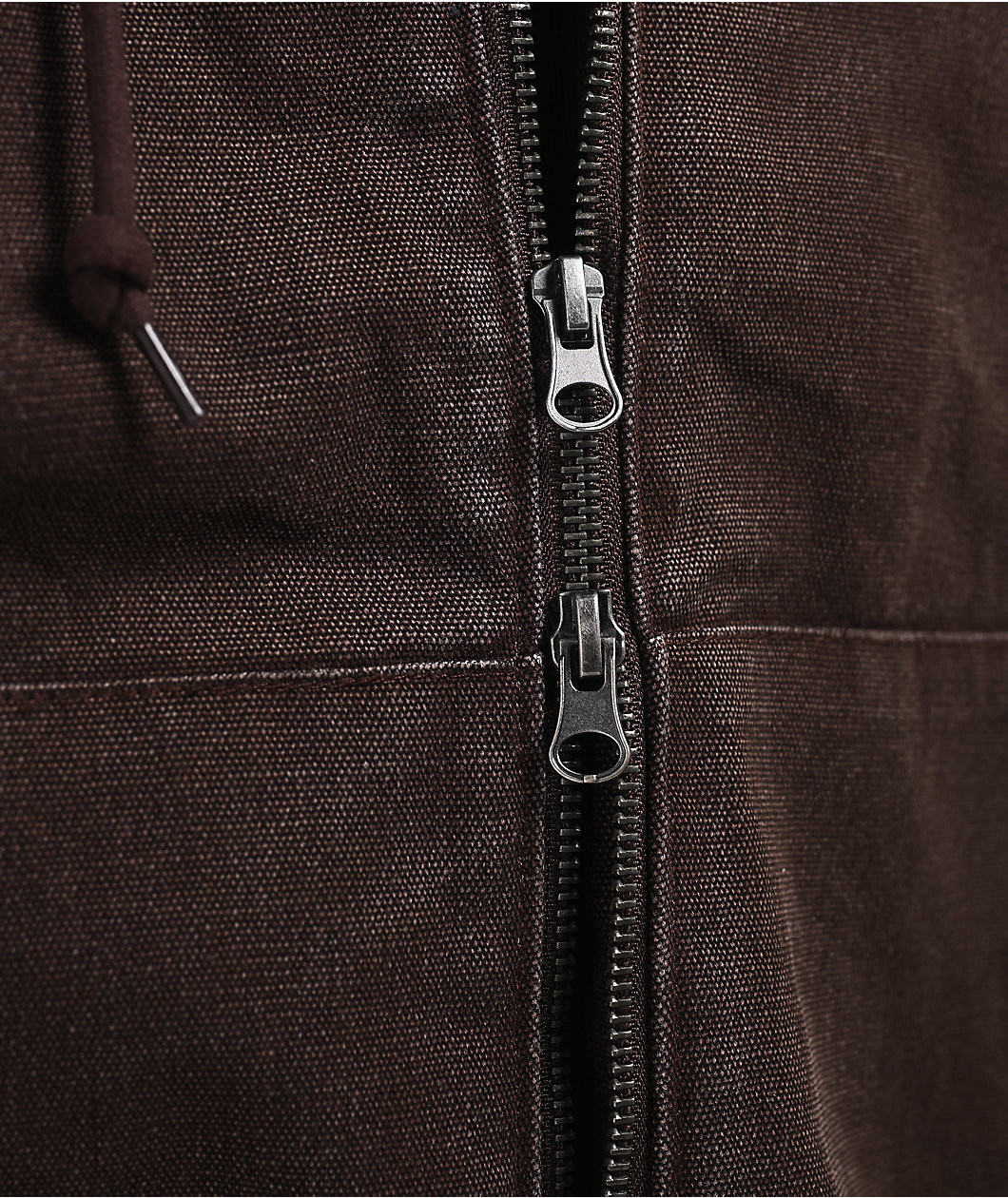 Empyre Grate Brown Hooded Canvas Jacket