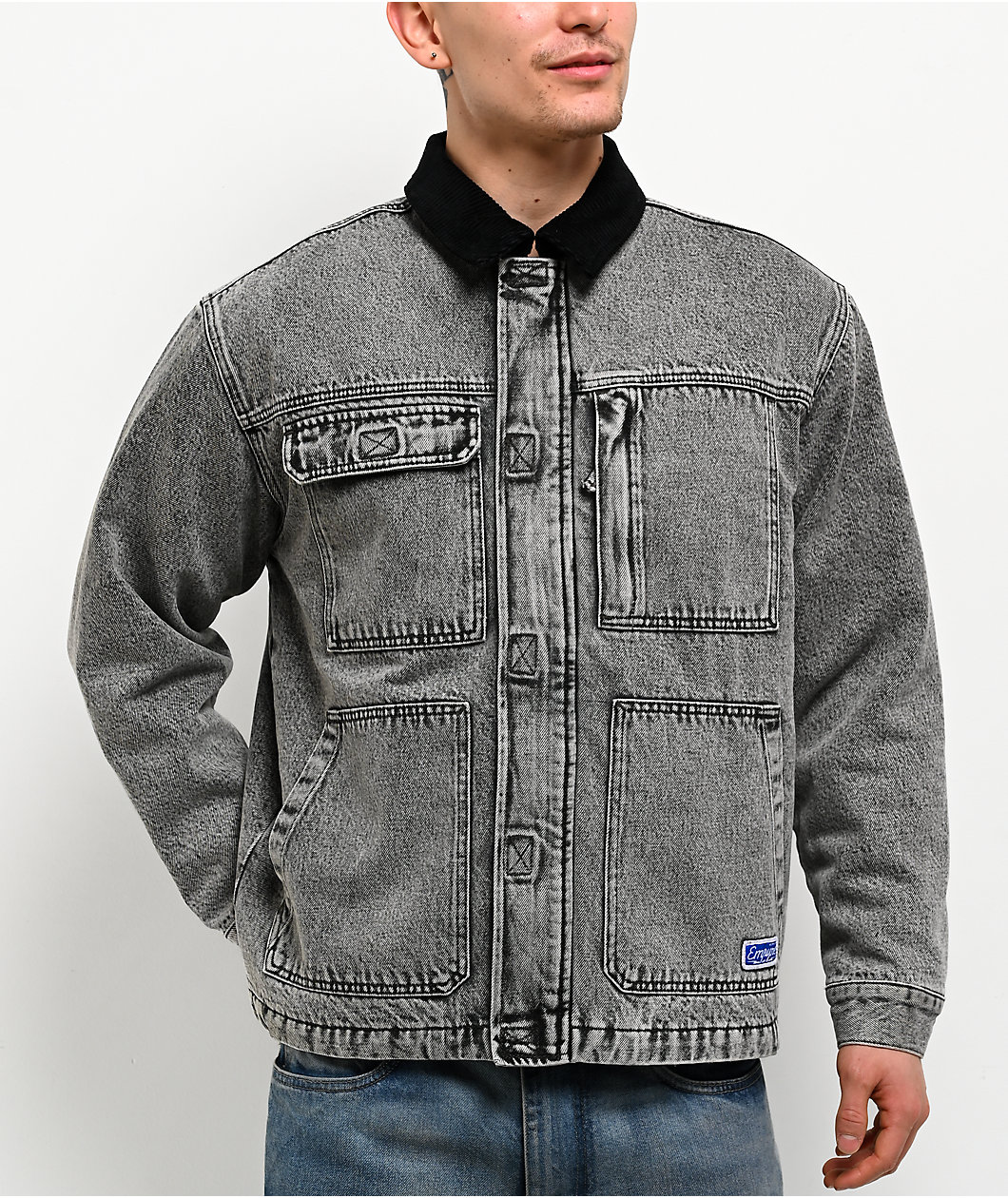 Empyre Grind Chore Grey Denim Jacket