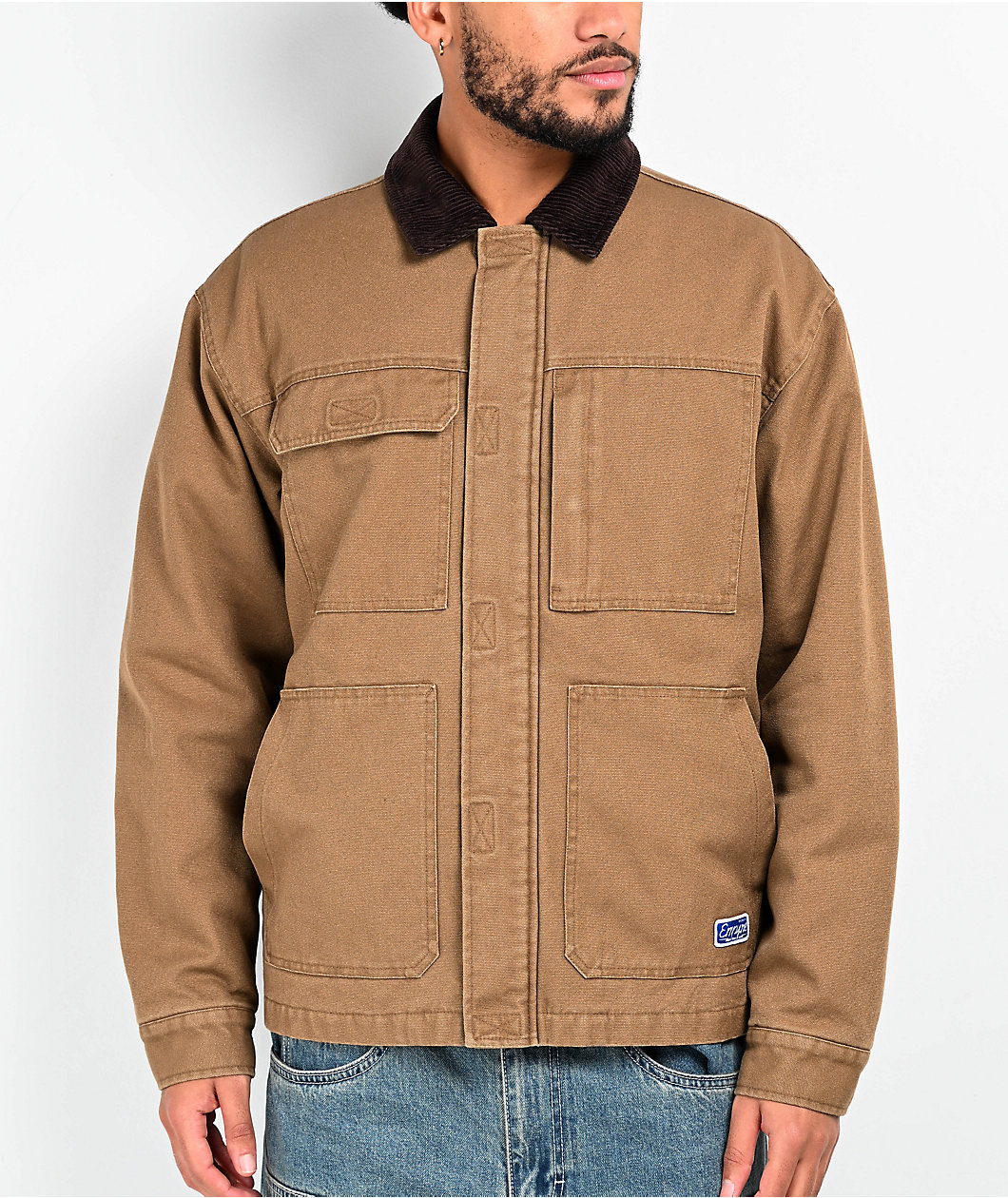 Empyre Grind Chore Tan Canvas Jacket