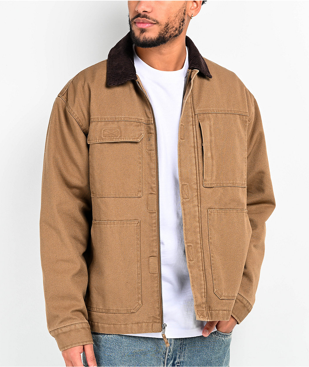 Empyre Grind Chore Tan Canvas Jacket