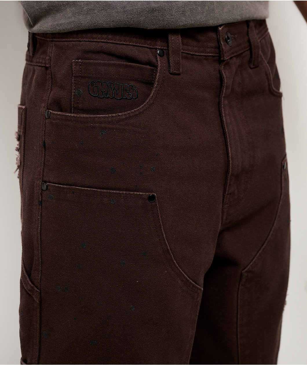 Empyre Hammer Dude Brown Canvas Loose Fit Skate Pants