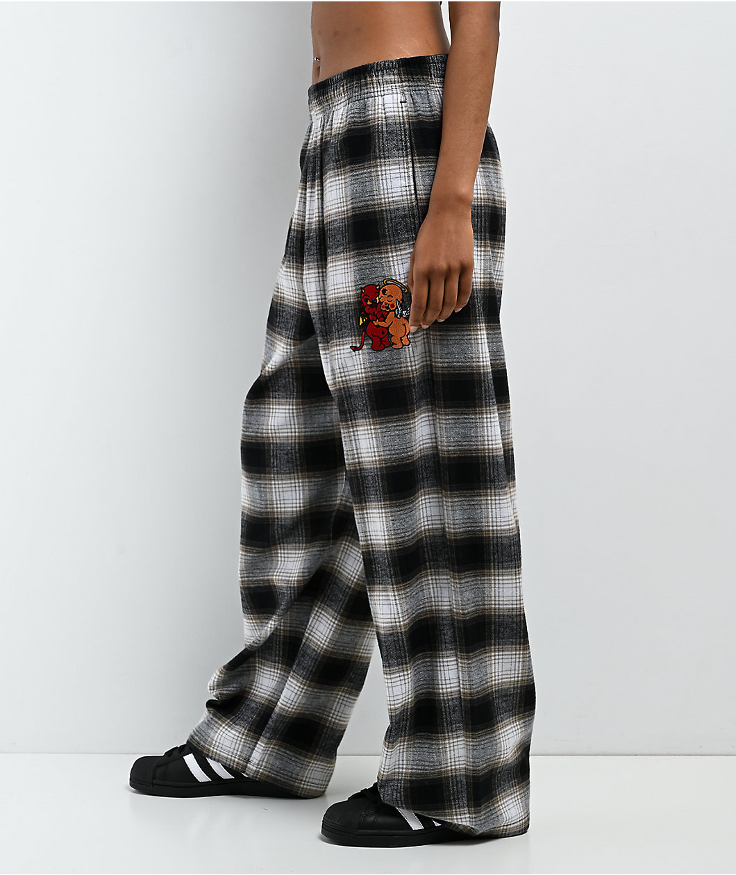 Empyre Heavenly Hugs! Black Plaid Lounge Pants
