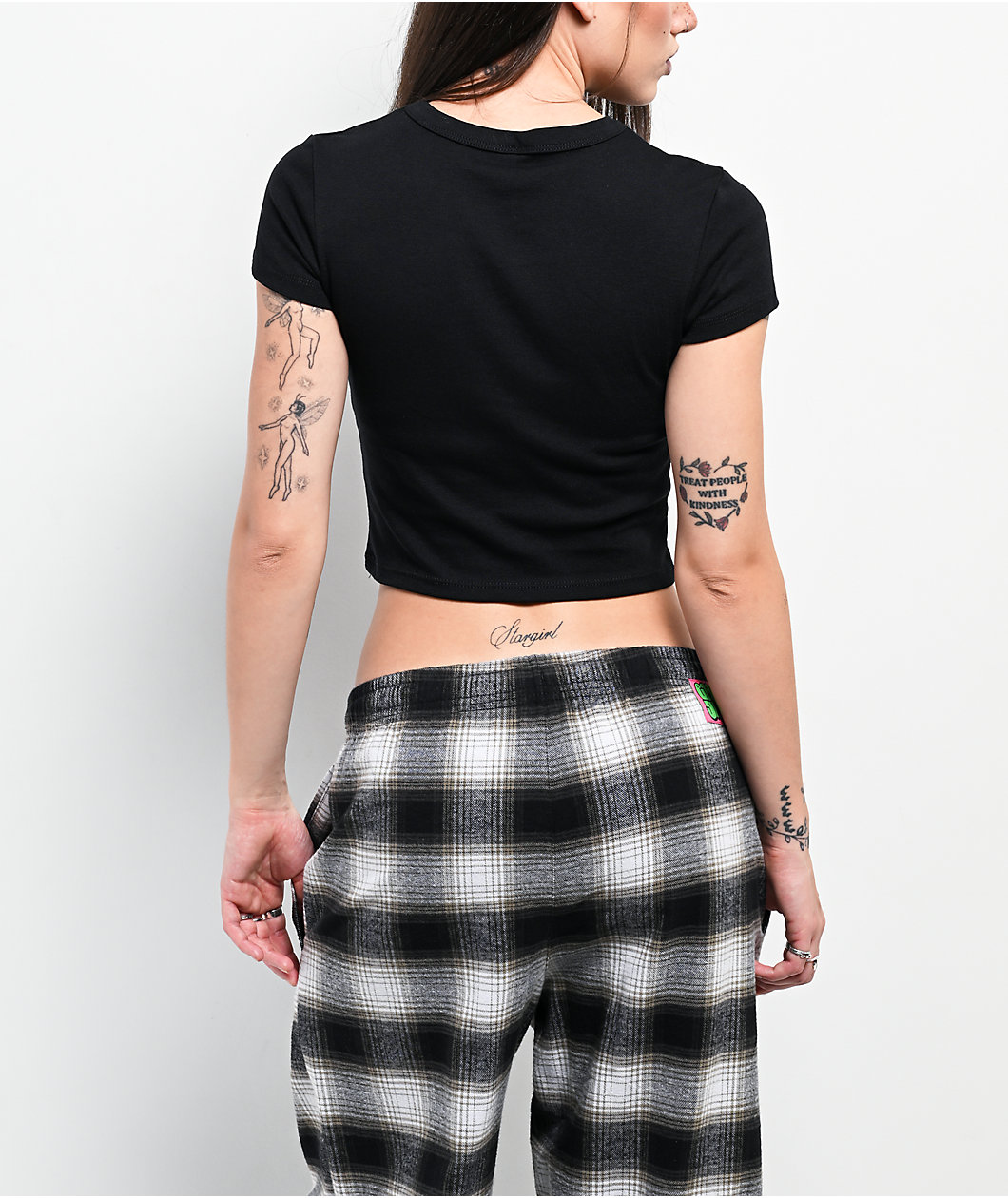 Empyre Heavenly Hugs Black Crop T-Shirt