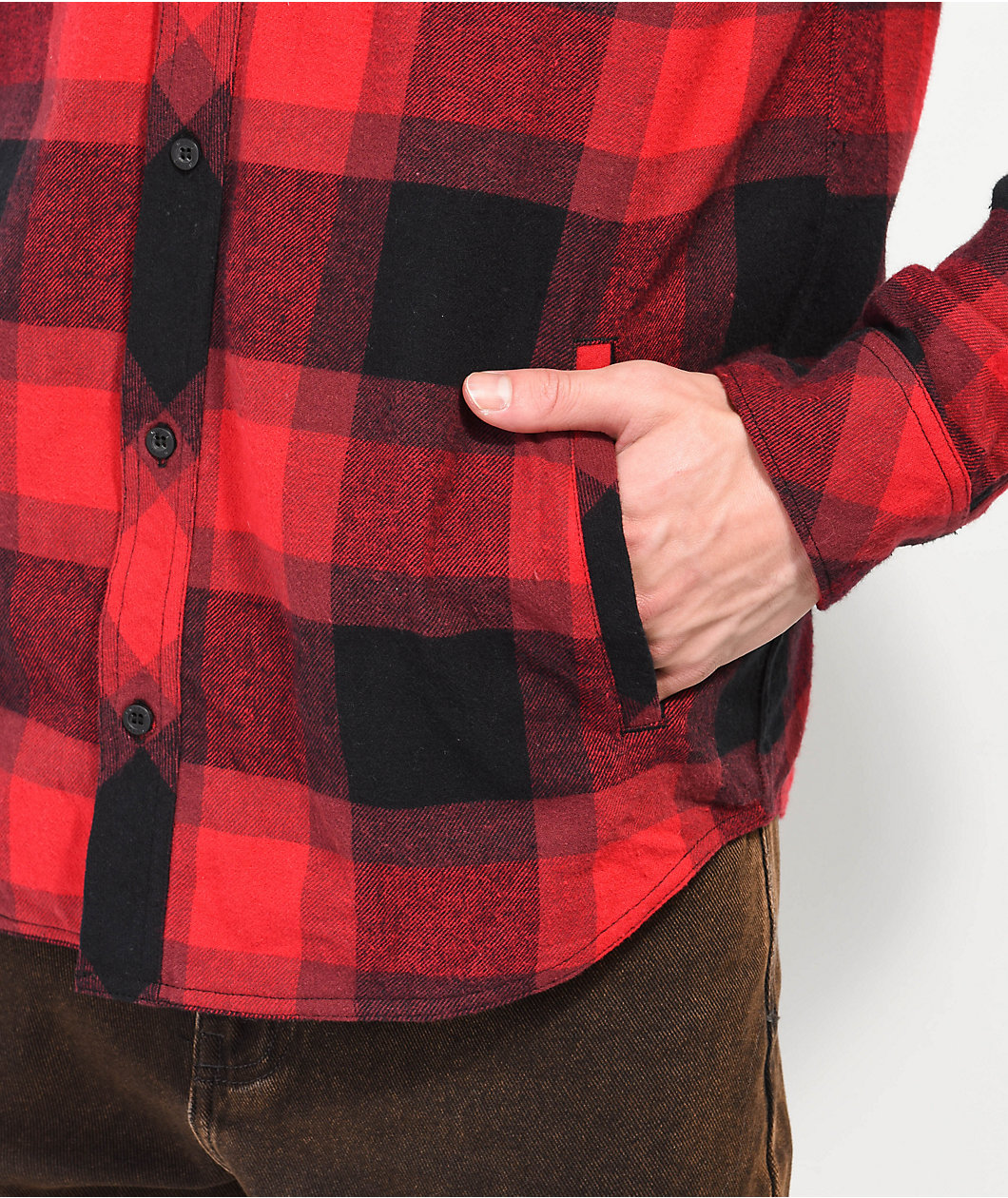 Empyre Hit Back Red Hooded Flannel
