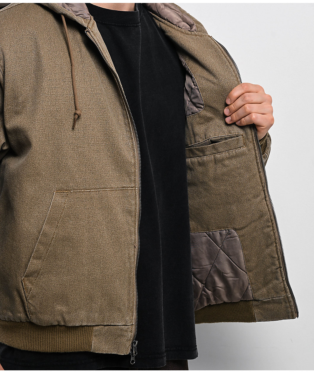 Empyre Hooded Tan Chore Jacket