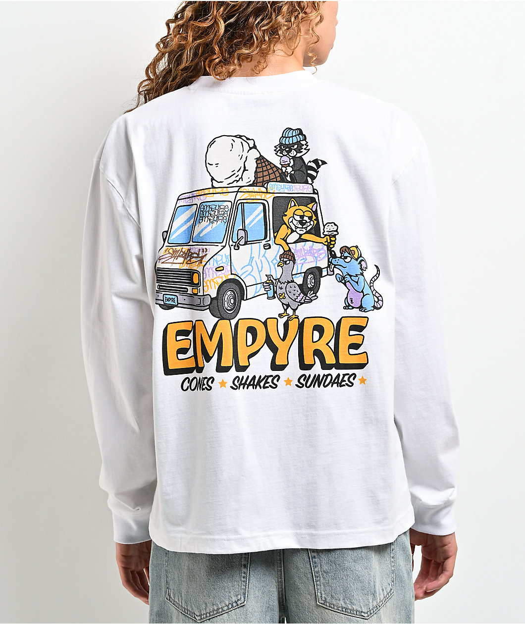 Empyre Ice Cream Truck White Long Sleeve T-Shirt