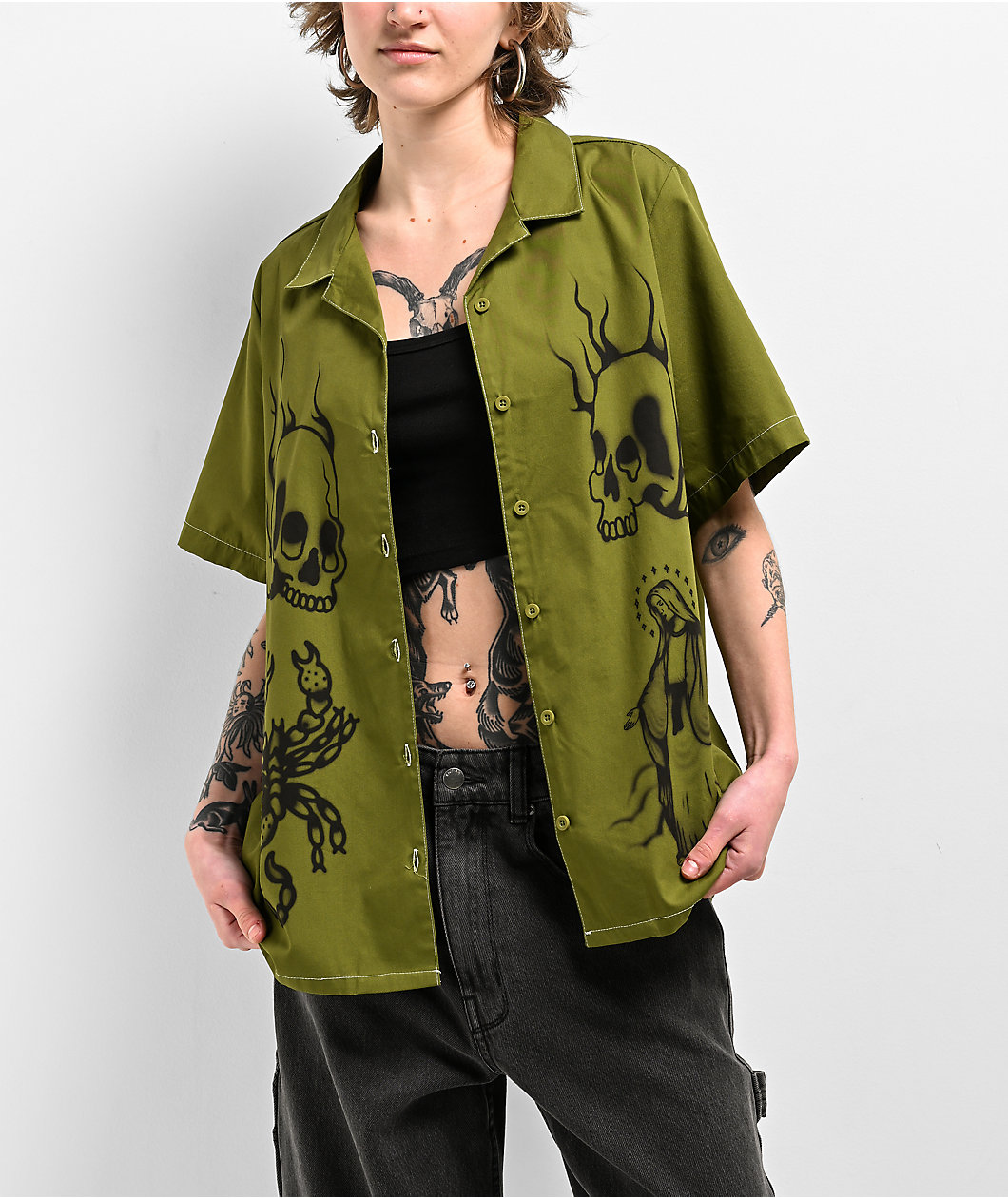 Empyre Iggy Green Short Sleeve Shirt