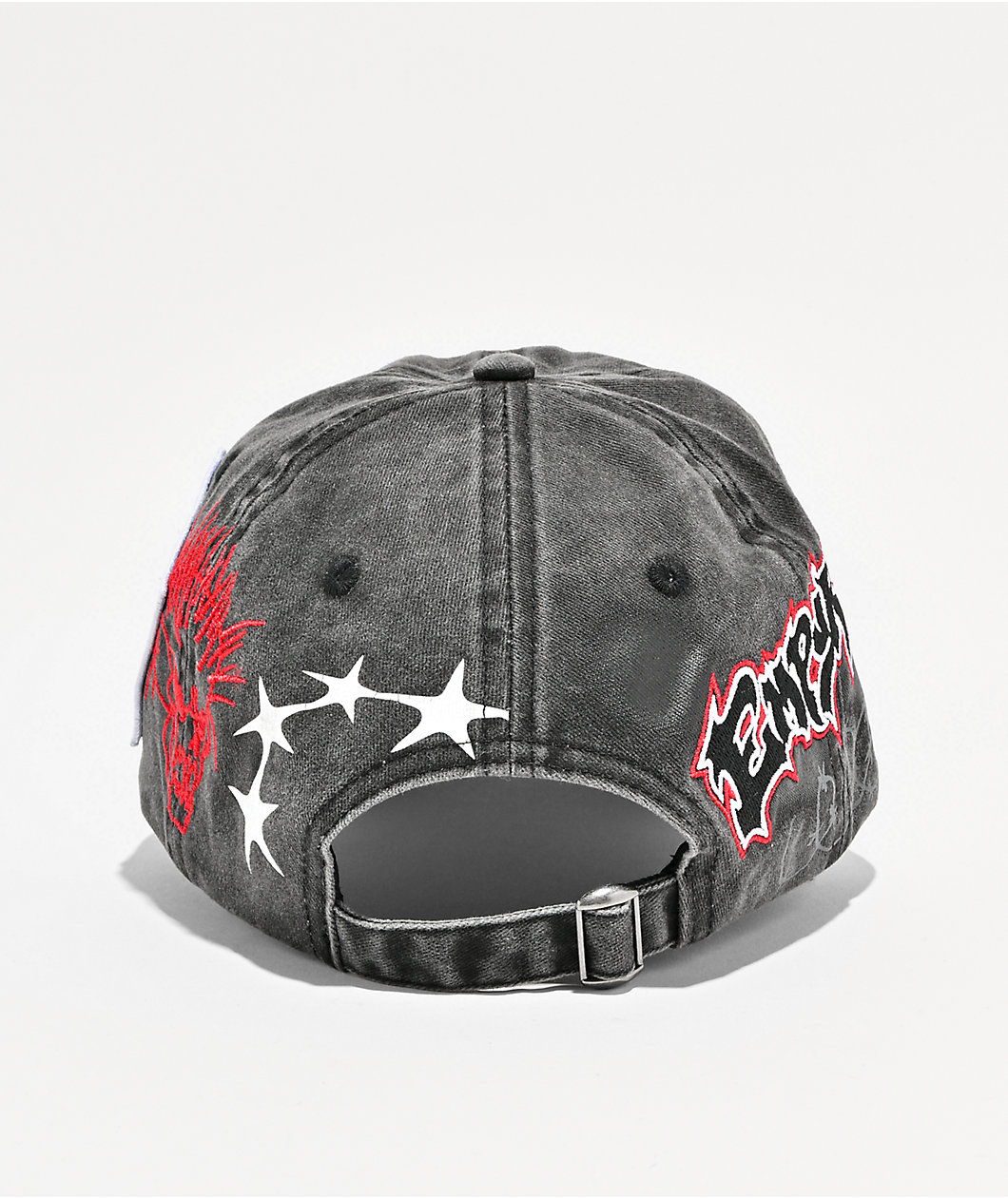 Empyre Johnny Patched Black Wash Strapback Hat