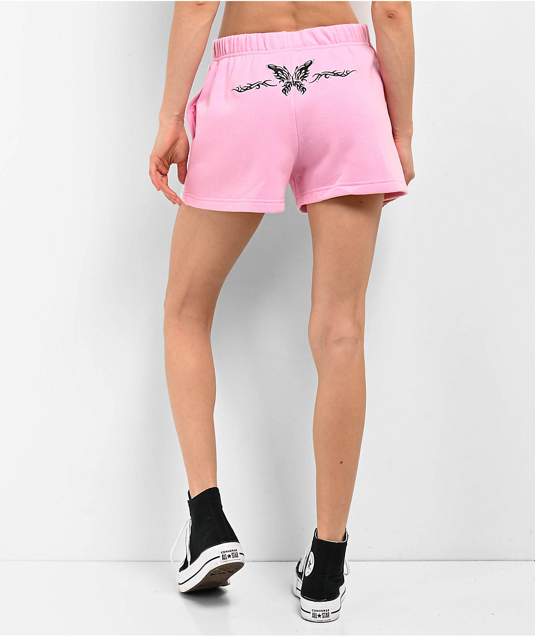 Empyre Jules Butterfly Prism Pink Sweat Shorts