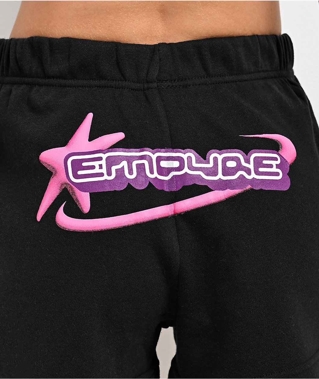 Empyre Jules Star Black Sweat Shorts