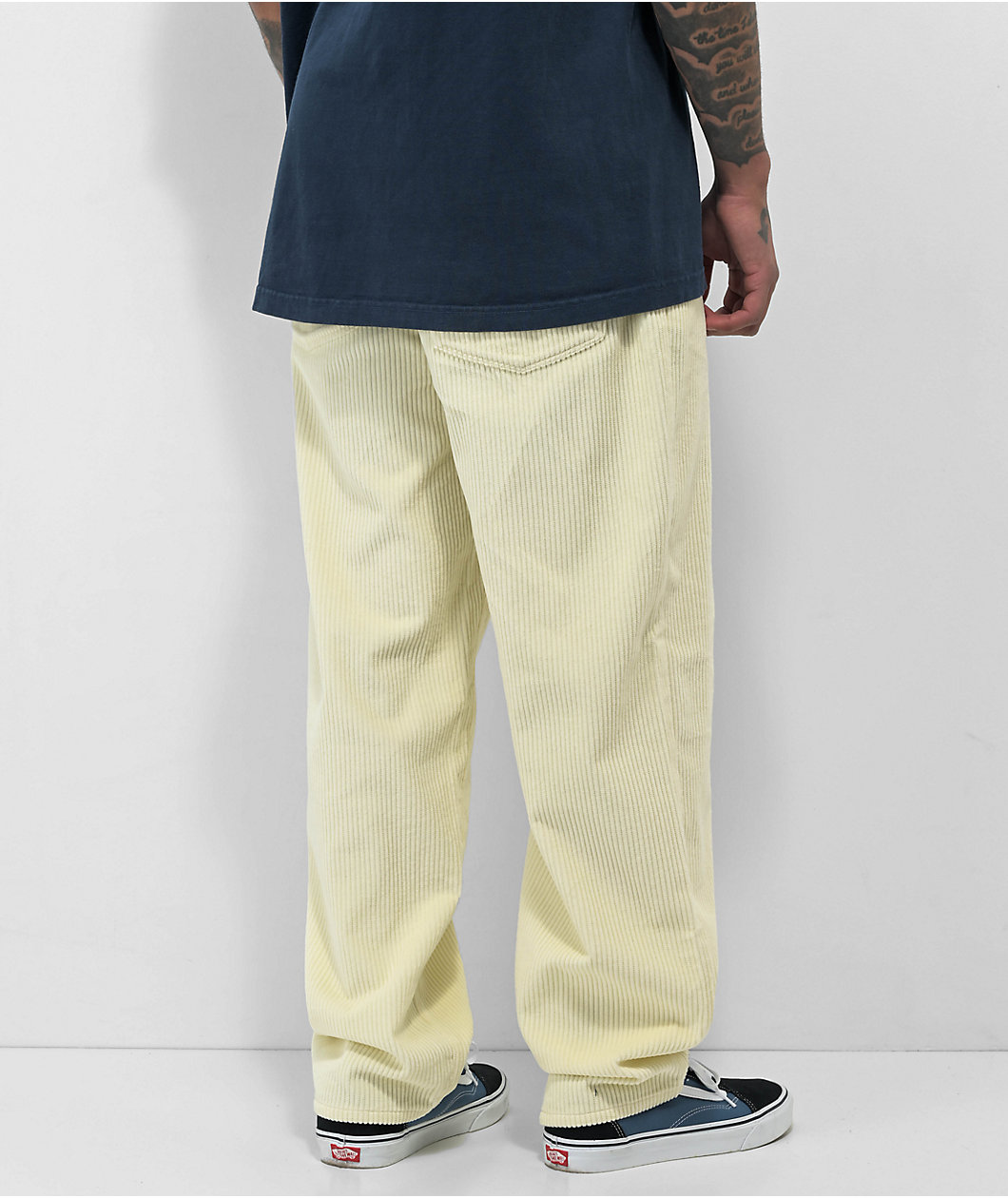 Empyre Jumbo Corduroy Cream Skate Pants